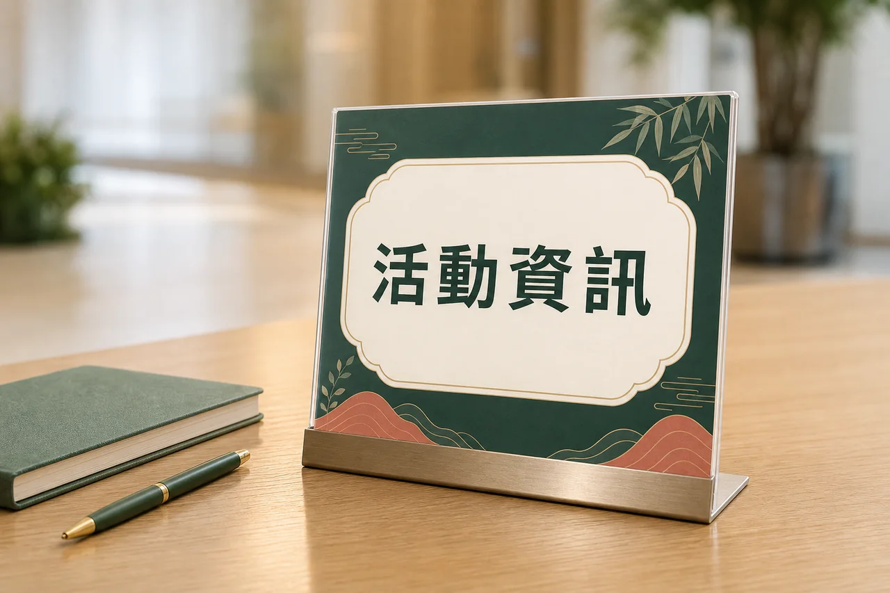桌上小展架 成品示意