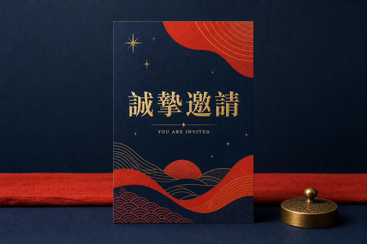 一般活動邀請卡 成品示意