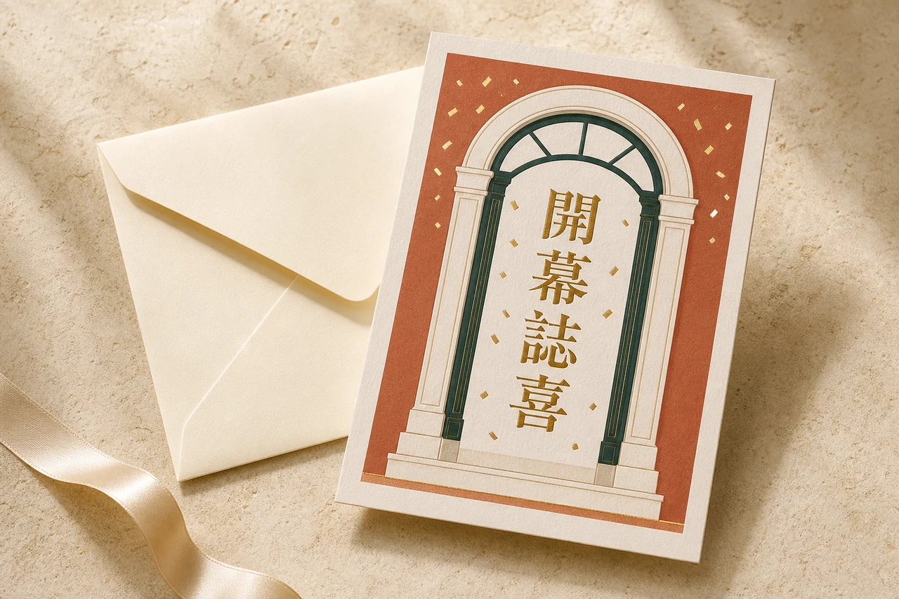 開幕邀請卡 成品示意