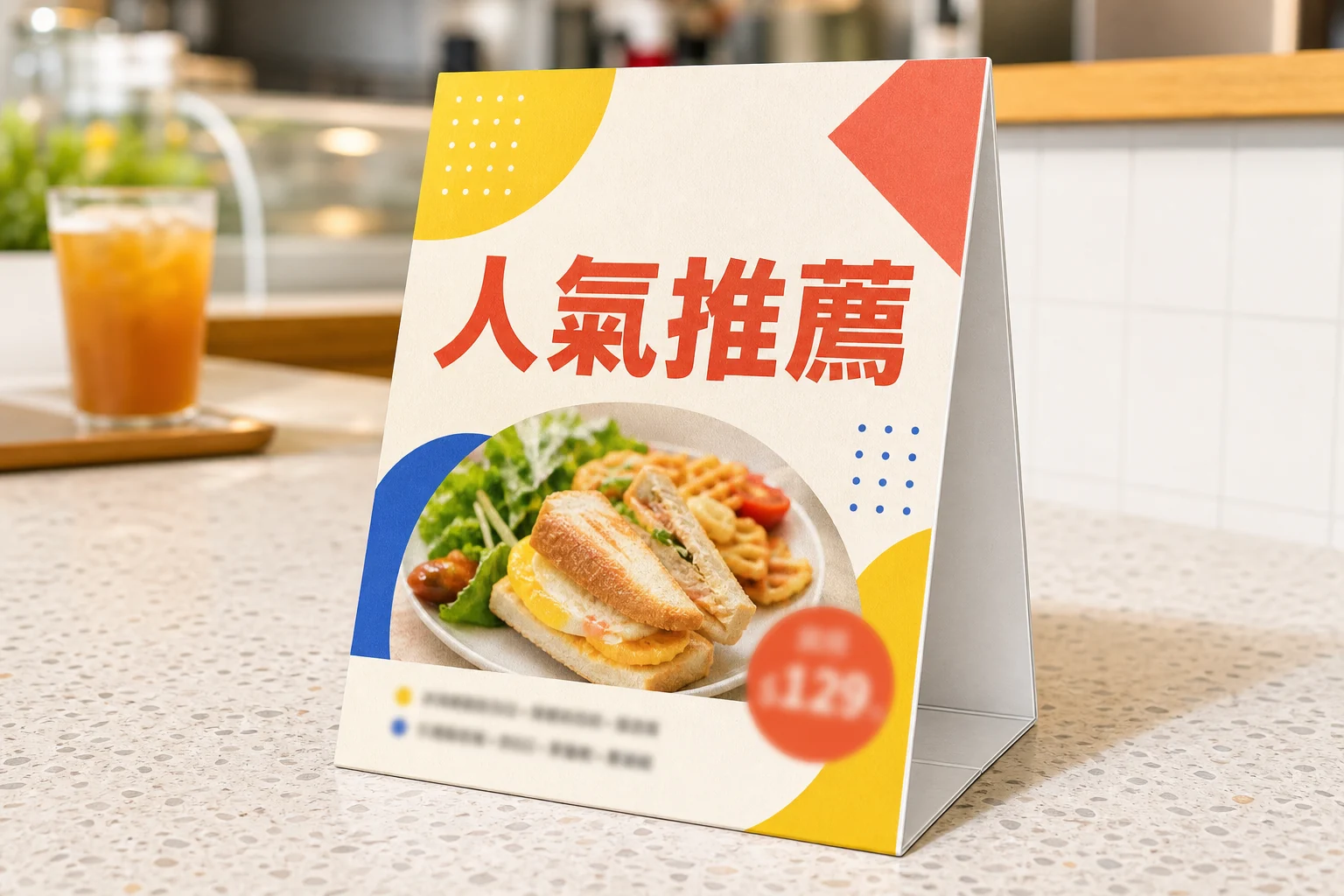 人氣推薦桌上立牌 成品示意