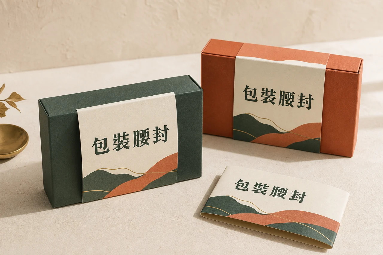包裝腰封 成品示意