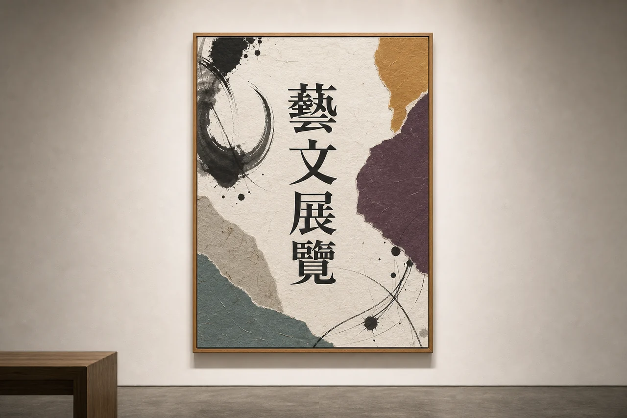 藝文展覽 海報風格示意
