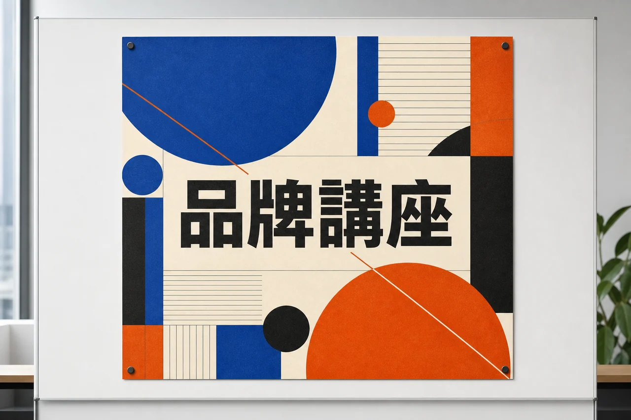 品牌講座 海報風格示意