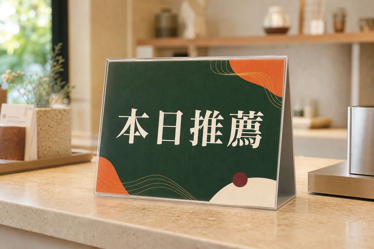 本日推薦桌牌 成品示意