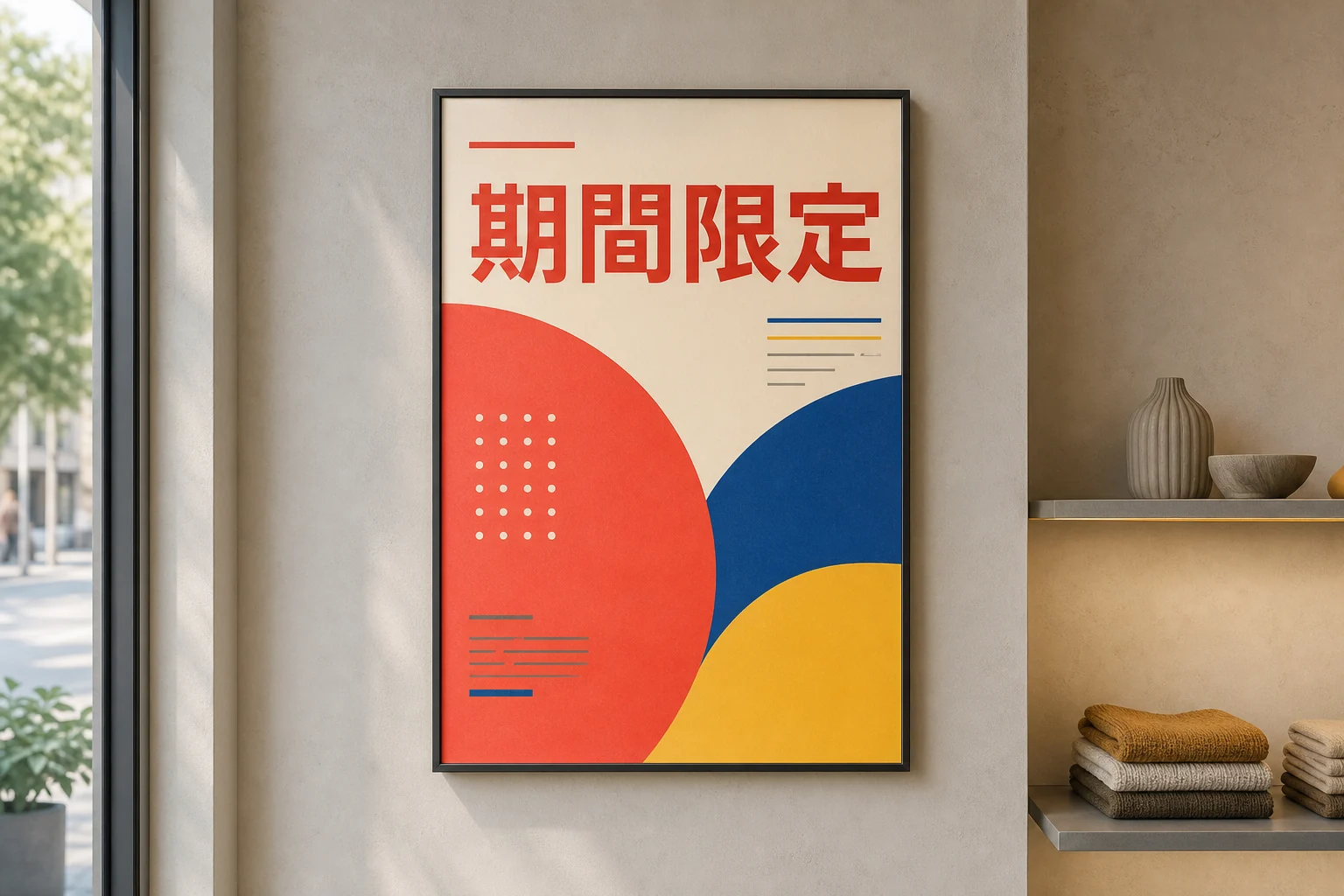 期間限定促銷海報 成品示意