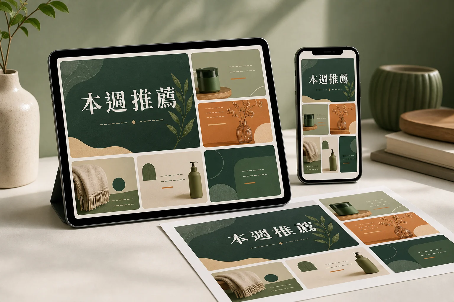 LINE 本週推薦圖文 成品示意
