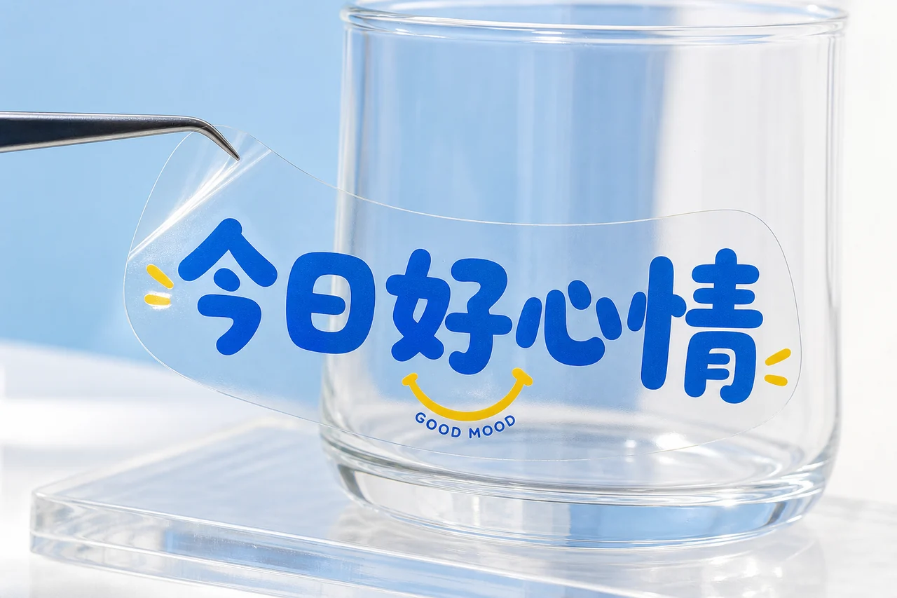 透明文字貼 貼紙成品示意